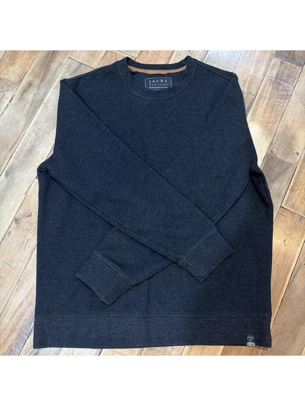 Jachs Men's Grey and Navy Sweatshirt